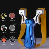 High-Power Aiming Alloy Slingshot High Quality Slingshot With Rubber Band Outdoor Sports Hunting Shooting Catapult 1
