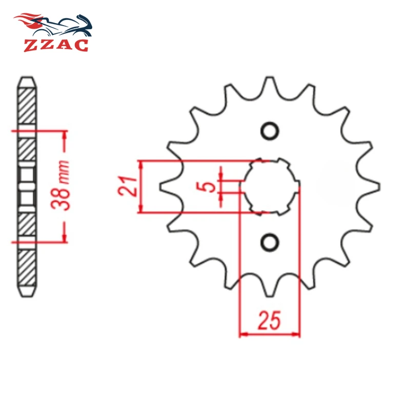 520 13T Motorcycle Front Sprocket For Kawasaki KDX200 1984-2006 KDX220 R A4-A12 1997-2005 KDX250 SR F1 1991 KX250 1997-1998