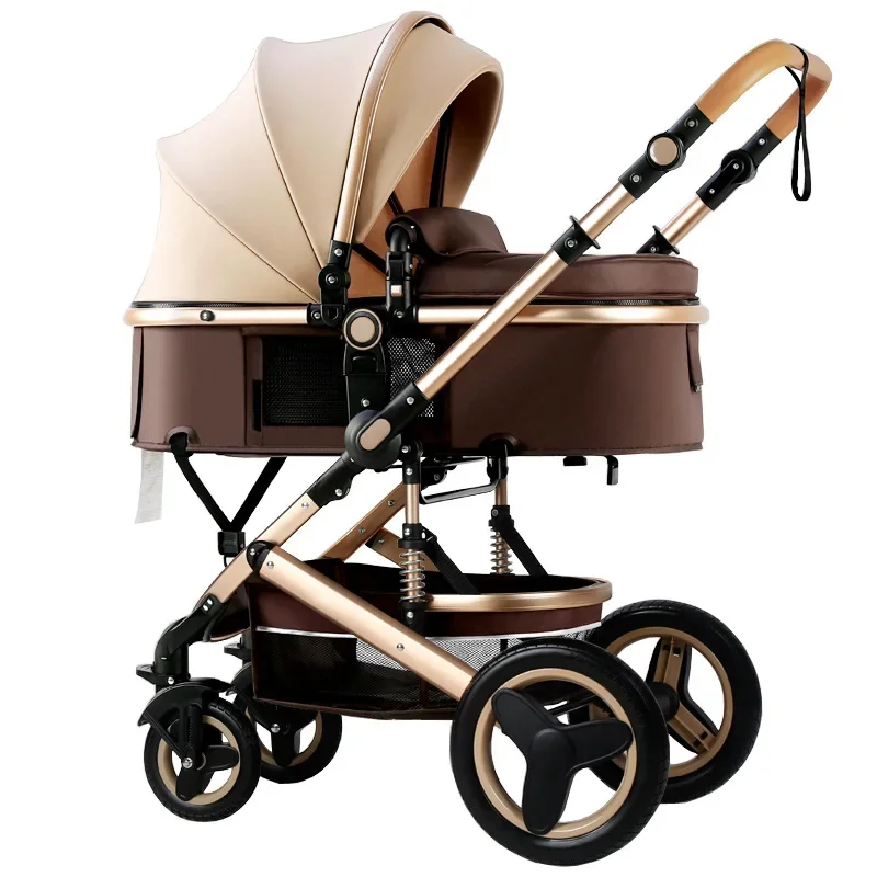 Belecoo Lightweight Portable Baby Stroller High Landscape Can Sit Lie Down and Fold in Both Directions