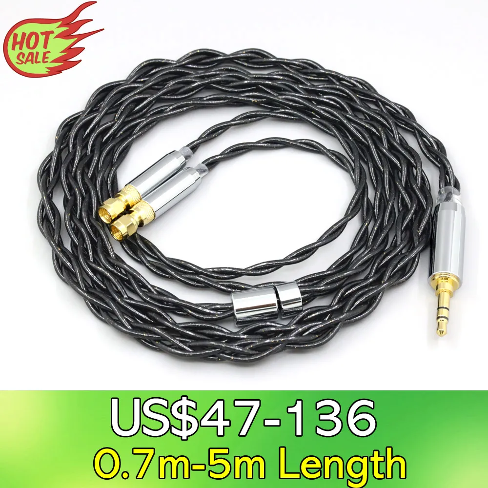 

LN008353 99% Pure Silver Palladium Graphene Floating Gold Cable For HiFiMan HE400 HE5 HE6 HE300 HE4 HE500 HE6 Headphone