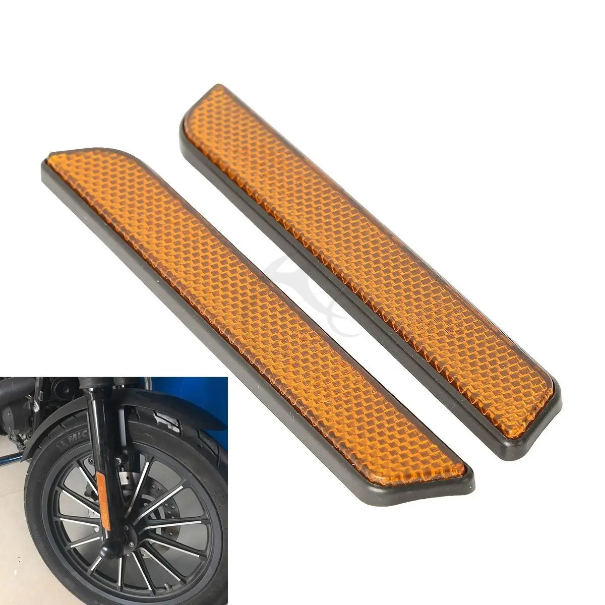 

Передние отражатели для ножек вилки для Harley Touring слайдеры нижних ножек Dyna Glide Sportster XL1200 883 Fatboy аксессуары для мотоциклов