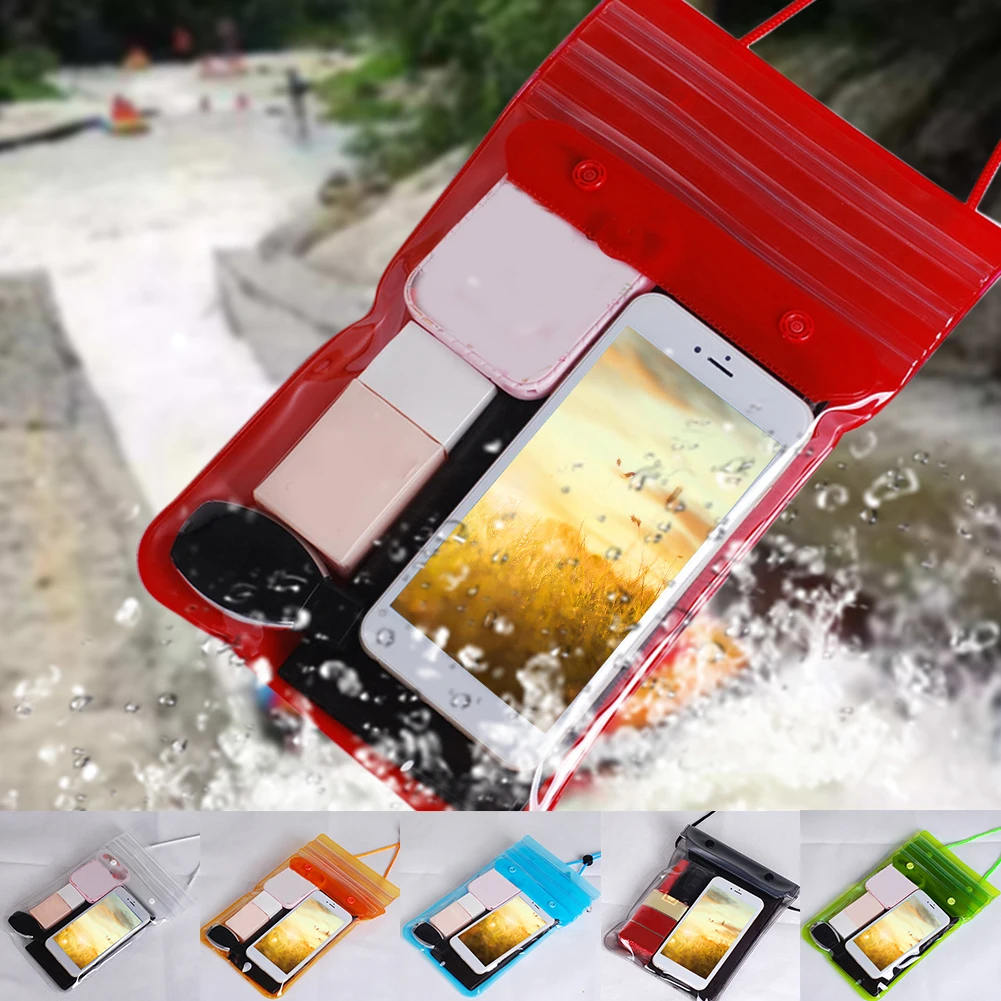 Phone Storage Swimming Bag Waterproof Dustproof Underwater Beach Rafting Eco-friendly
