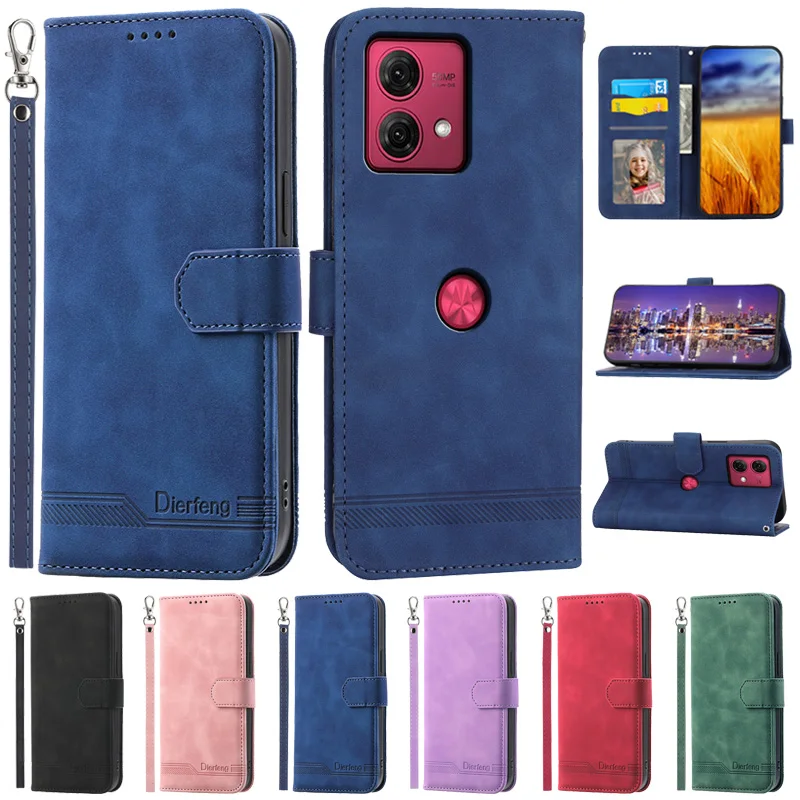 Per Motorola Moto G84 Custodia Portafoglio In Pelle Opaca Funda Per Motorola Moto G 84 Cover Motog84 G14 Custodia Magnetica Flip Phone Coque
