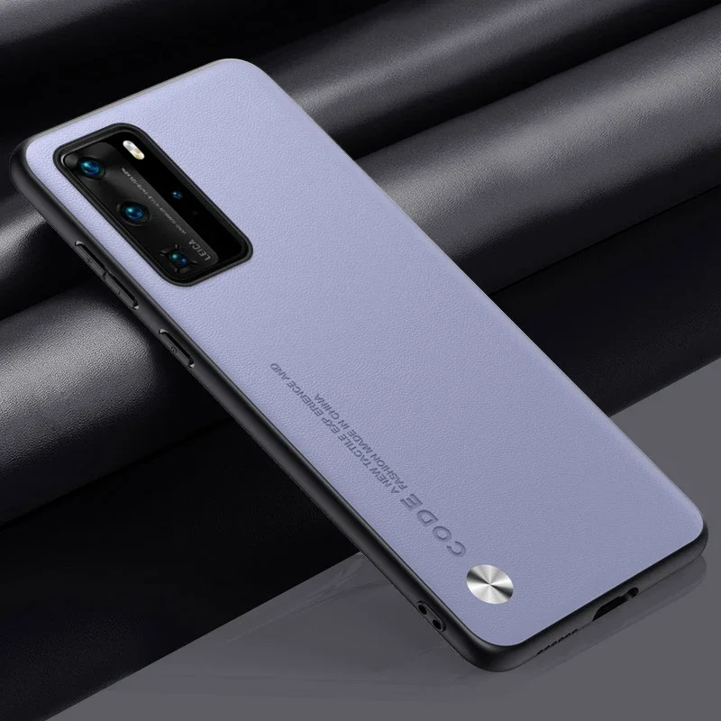 Luxurious Matte PU Leather Phone Case with Full Protection