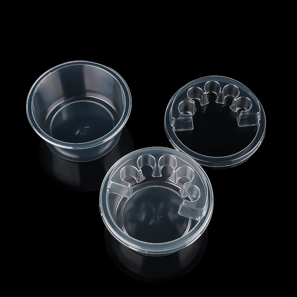 20pcs/box Tattoo Dip Leak-Proof Rinse Cup Blending Rinsing Diluting Drying Ink Professional Clean Tip Cartridge Dip Cleaning Cup