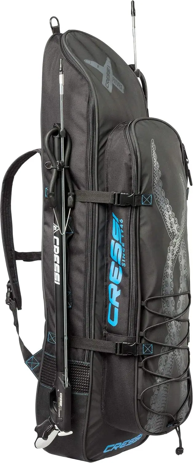 

Waterproof Backpack - Main Compartment Fits Long Blade Fins - Cooler-Type Front Compartment - Piovra XL Designed in Italy Verti