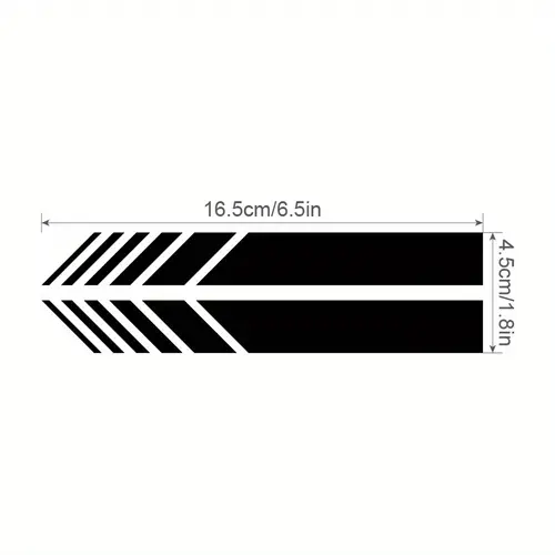 "Classic JDM Reflective Stripes Vinyl Decal Kit - 4pcs Self-Adhesive Car Body Stickers, Waterproof & Universal Fit" - Image 3