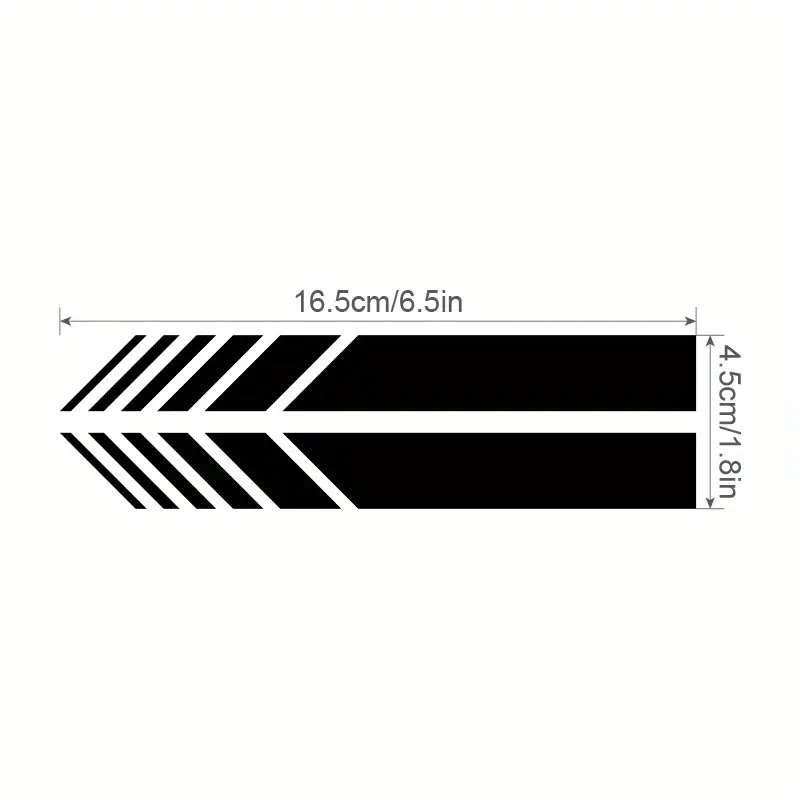 "Classic JDM Reflective Stripes Vinyl Decal Kit - 4pcs Self-Adhesive Car Body Stickers, Waterproof & Universal Fit" - Image 3