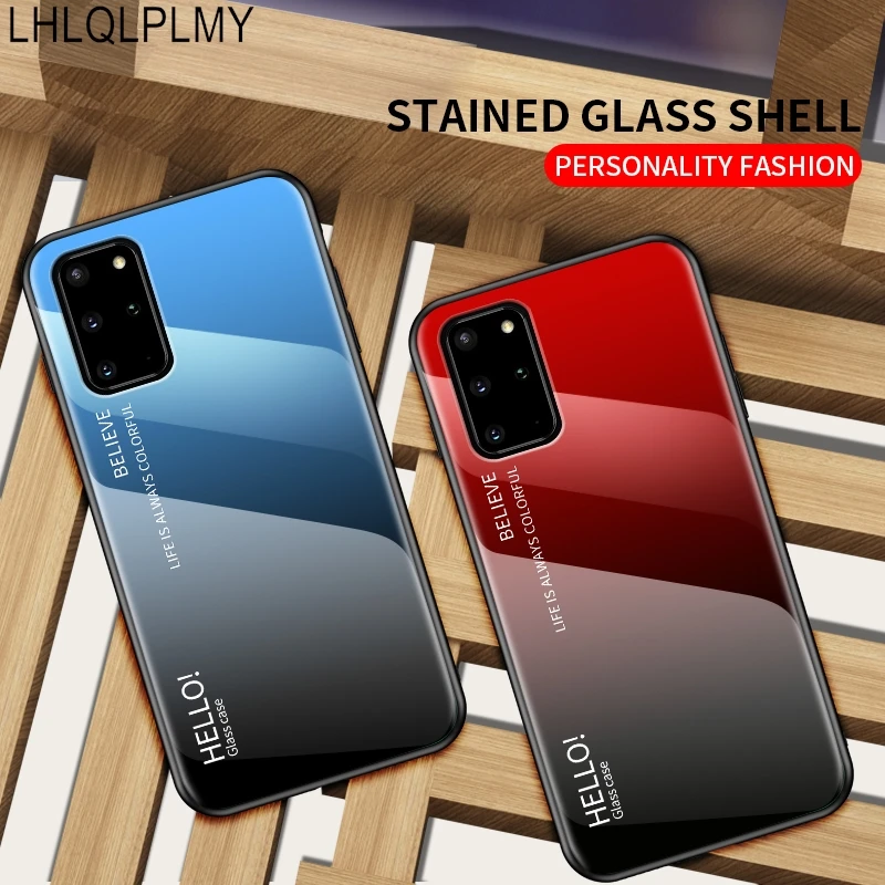 Colorful Gradient Tempered Glass Case Cover