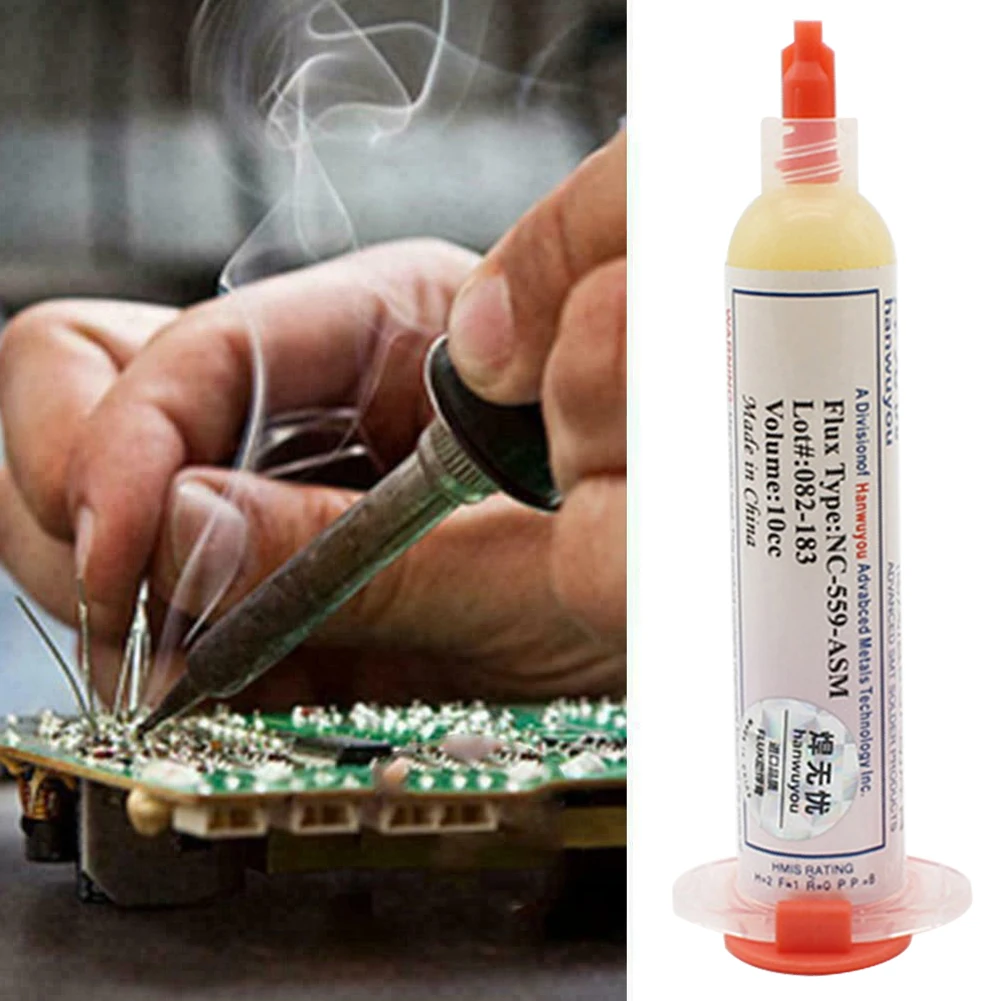 

1pcs NC-559-ASM solder paste 10CC Cleaning free adhesive gel flux for BGA/CSP balls semiconductor packaging Computer motherboard