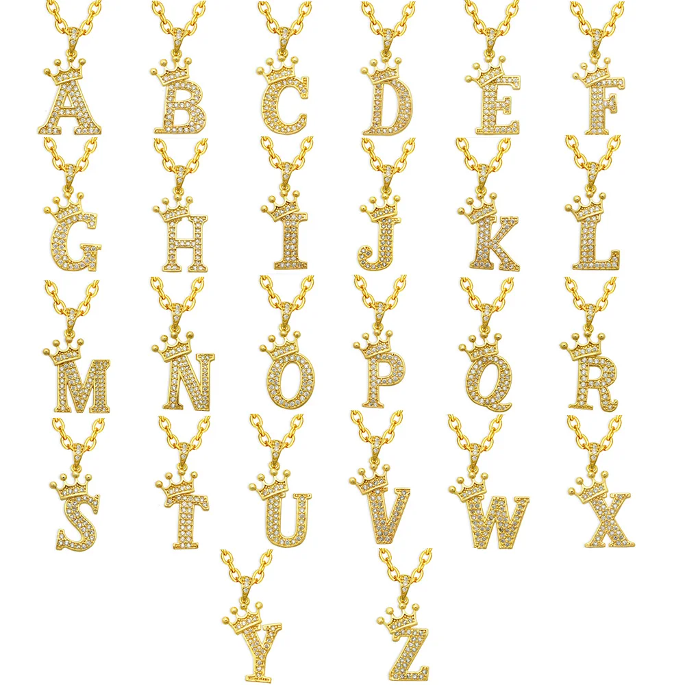 1 Set 26pcs A-Z 14K Gold Plated Cubic 