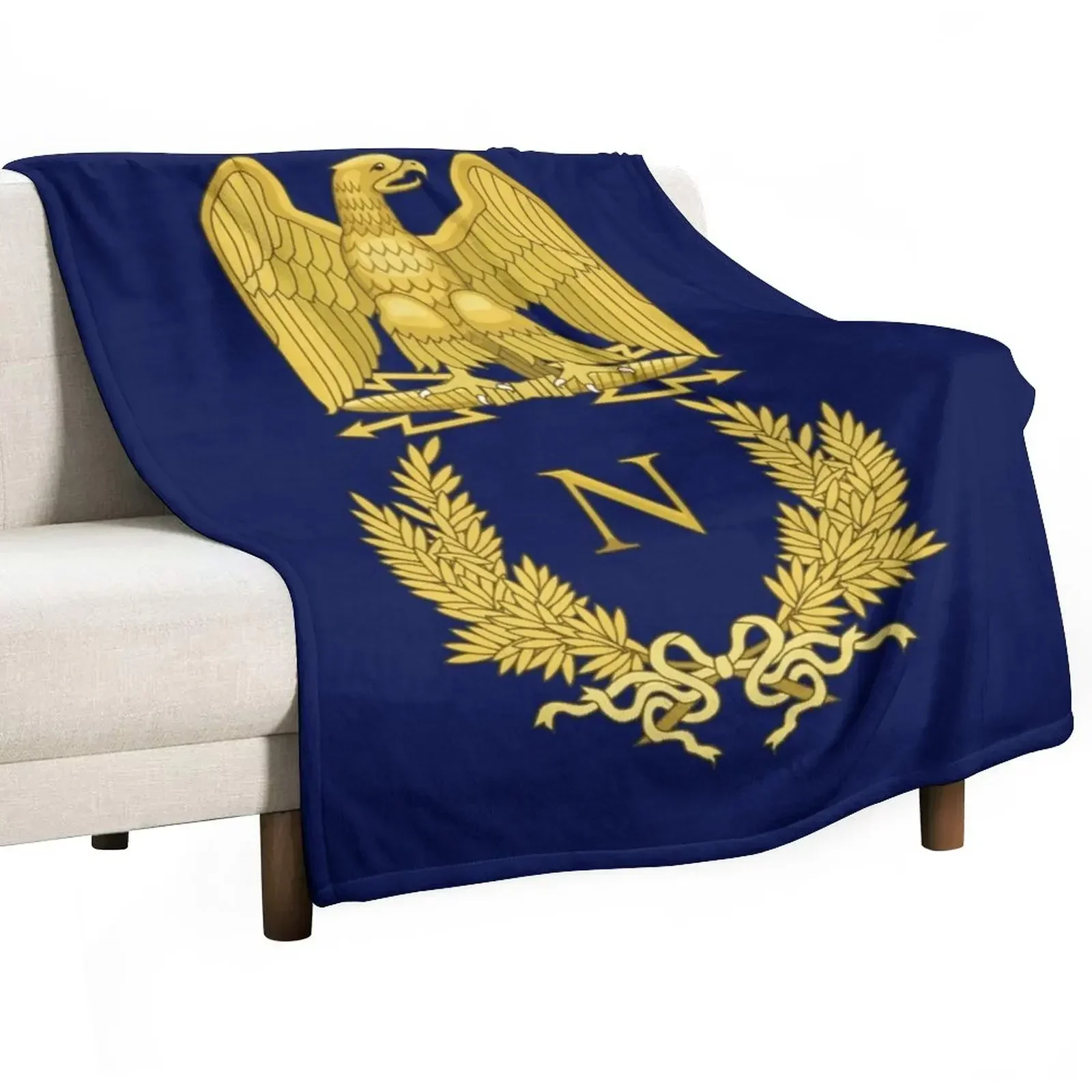 

Emblème de Napoléon Bonaparte Throw Blanket Flannels Soft Plaid Blankets Sofas Of Decoration Blankets