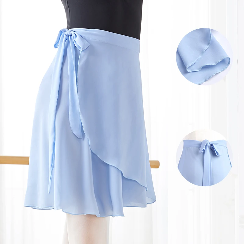 Women Ballet Skirts Long Wrap Chiffon Skirt Ballet Dance Dress