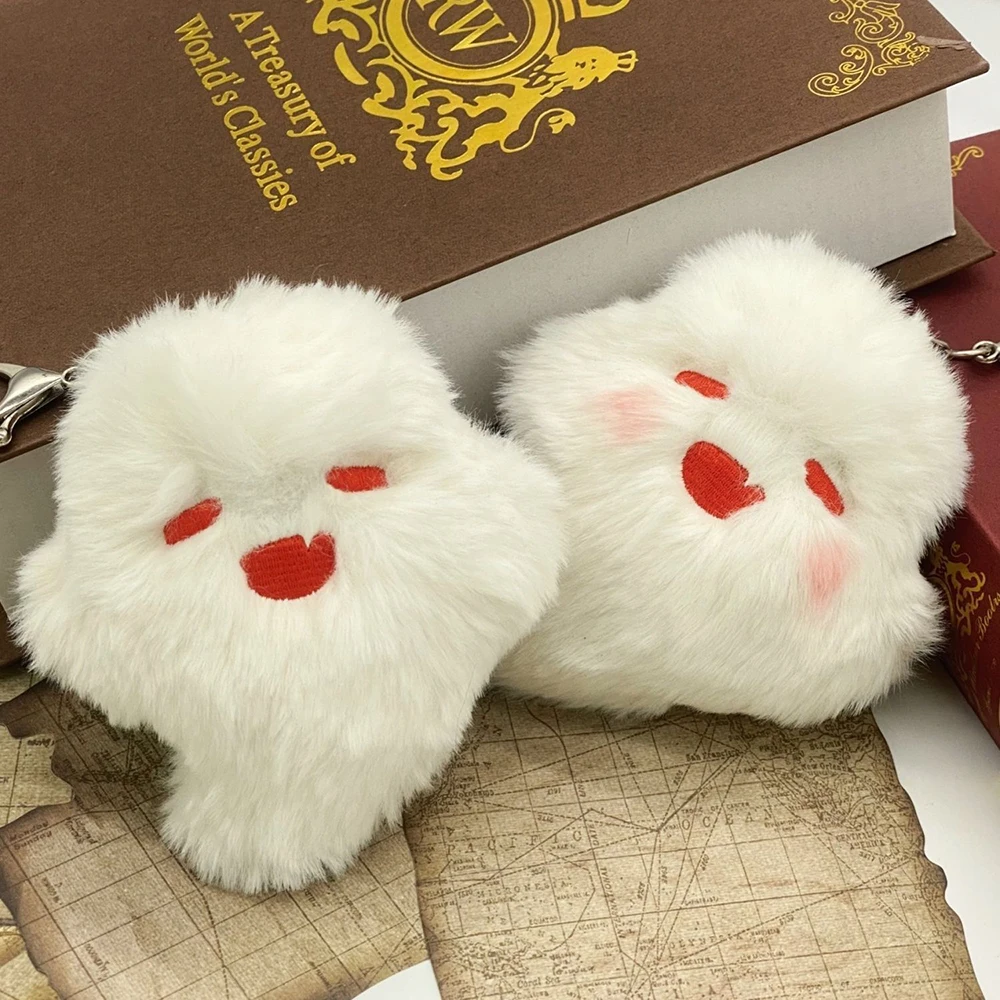 Plush Toy Plush Doll Anime Ornament Game Genshin Impact Wanderer Hutao Cosplay Keychain Unisex Ghost Pendant Plush Doll Key Rings Accessories Key Chains Gifts