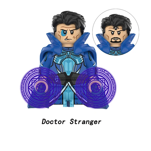 Disney Doctor Strange Scarlet Witch Moon Knight Wong Building Block Dormammu Hulk Ultron Carter Professor X Brick America Chaves O-XP444