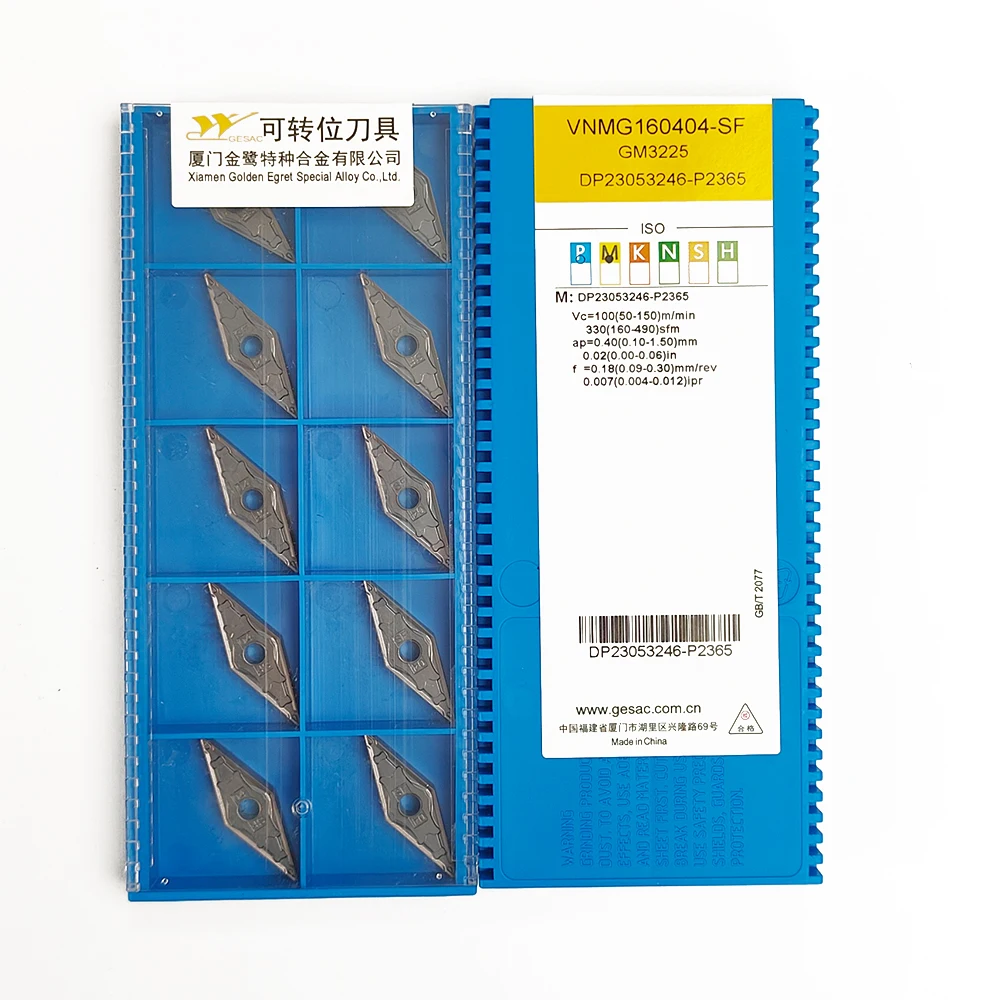 

HUAZHICHUN VNMG160404-SF GM3225 Carbide Inserts Milling Cutter Tool