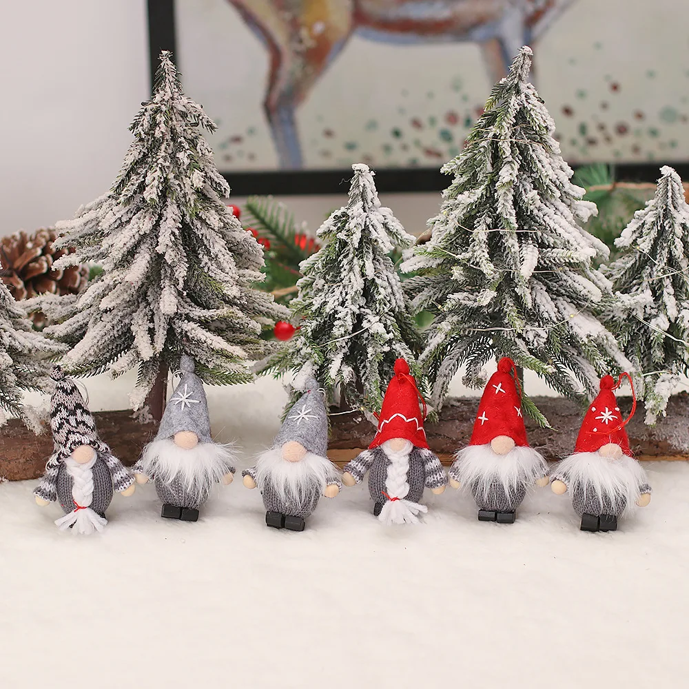 Handmade Gnome Christmas Faceless Doll Merry Christmas Decorations For Xmas Home Ornament Navidad Natal New Year 3pc/box