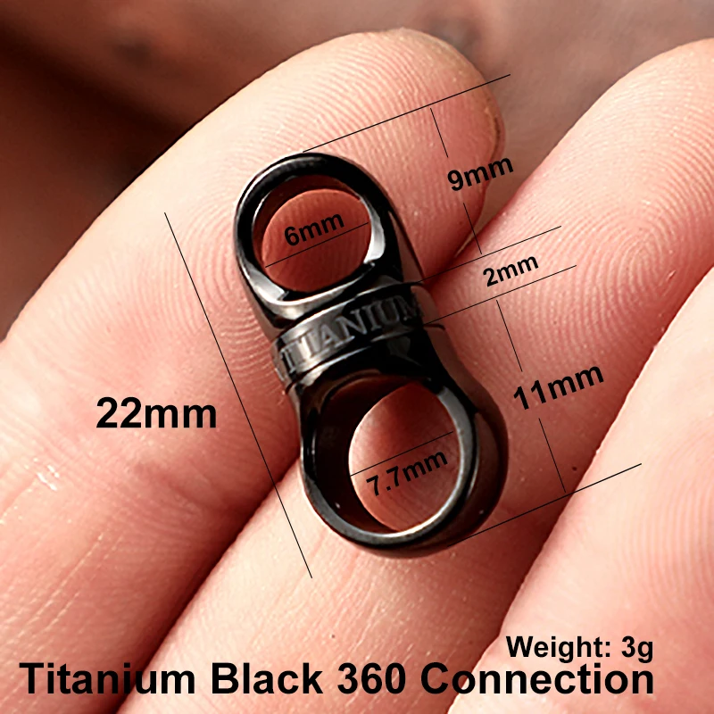 Luxury Titanium Horseshoe Buckle Keychain - Lightweight Baked Color Key Ring Holder, Premium Gift