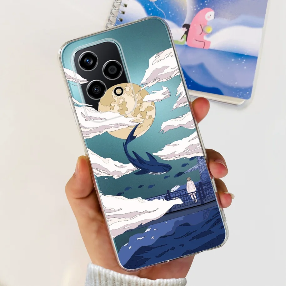 Floral Transparent Soft Silicone Phone Case - Protective Bumper
