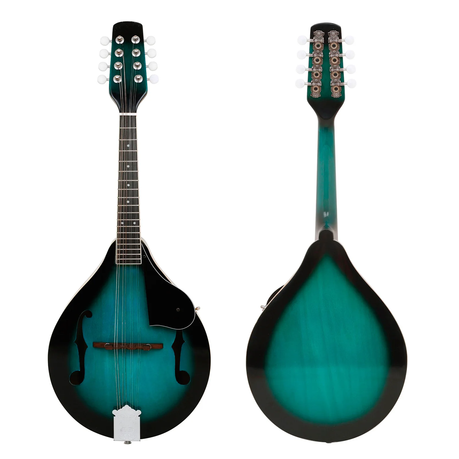 Tibetan ethnic instrument mandolin stone green eight stringed mandolin Western instrument guitar set