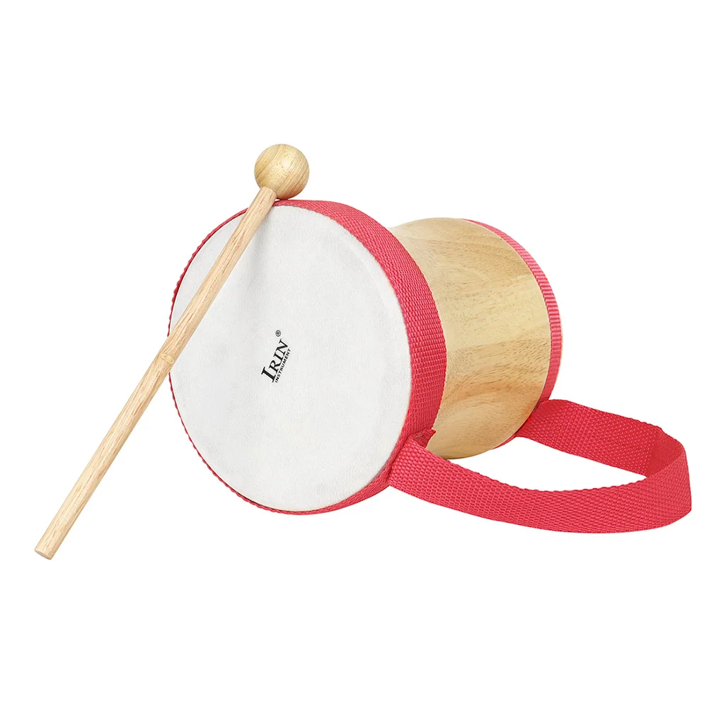 

Drum Portable Percussion Instrument Wooden Drum Educational Instrument with Stick