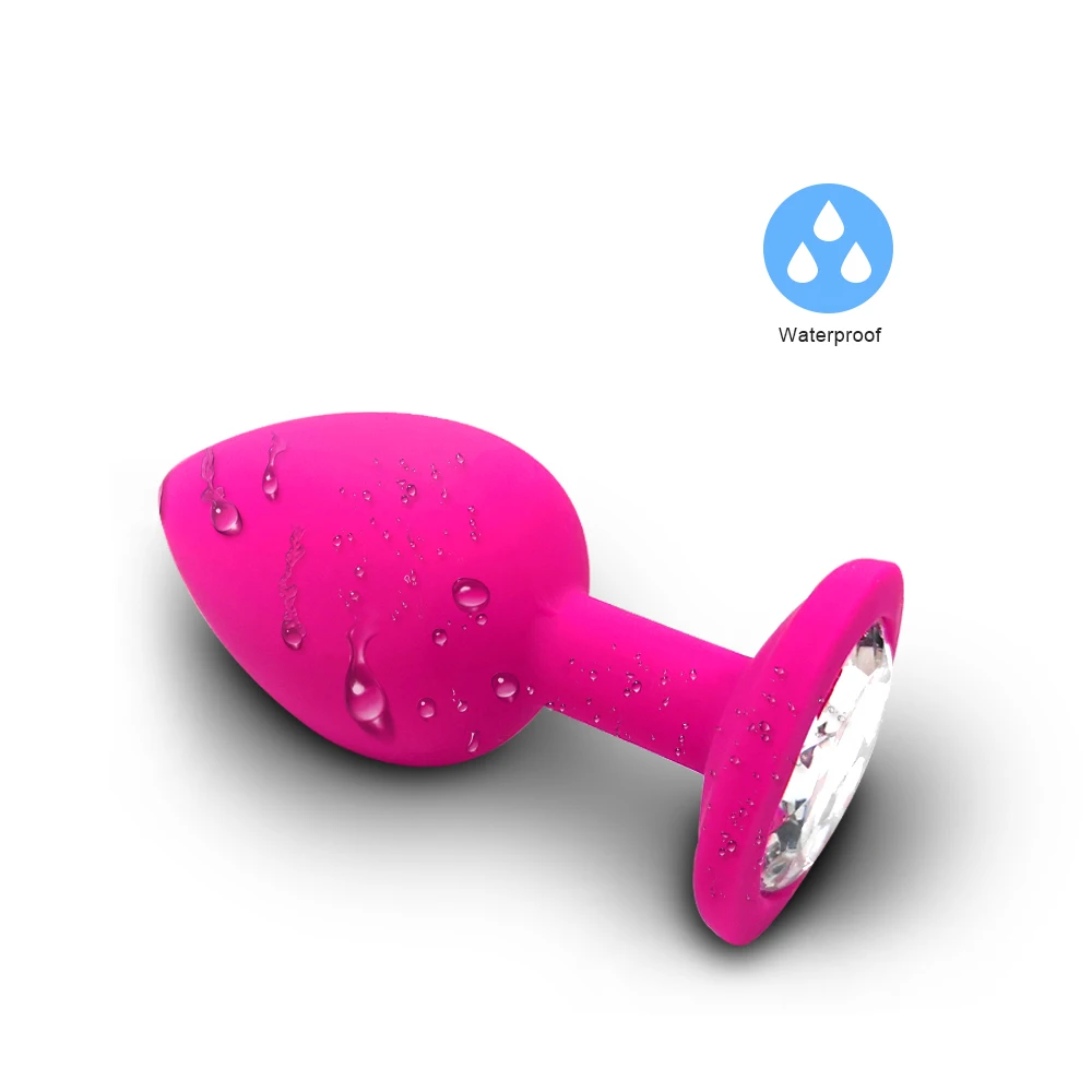 Anal Plug S/M/L Anal Plug Butt Vibrator Women/Men Soft Silicone Round Shaped Erotic Bullet Gay Sex Toys for Adults
