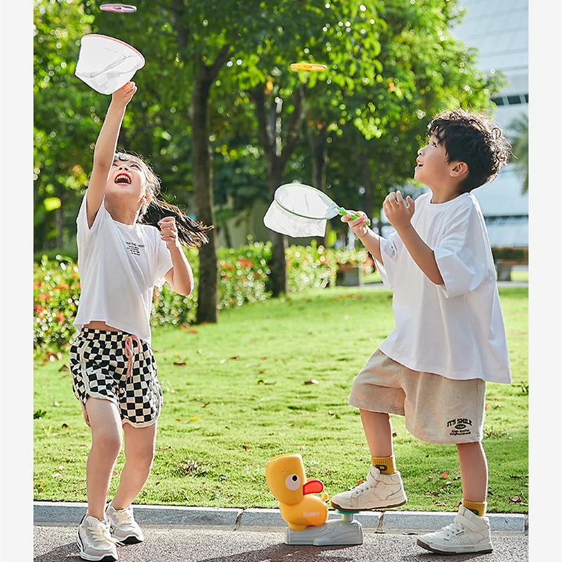 ABS Kids Foot Launcher Toy Outdoor Flying Disc