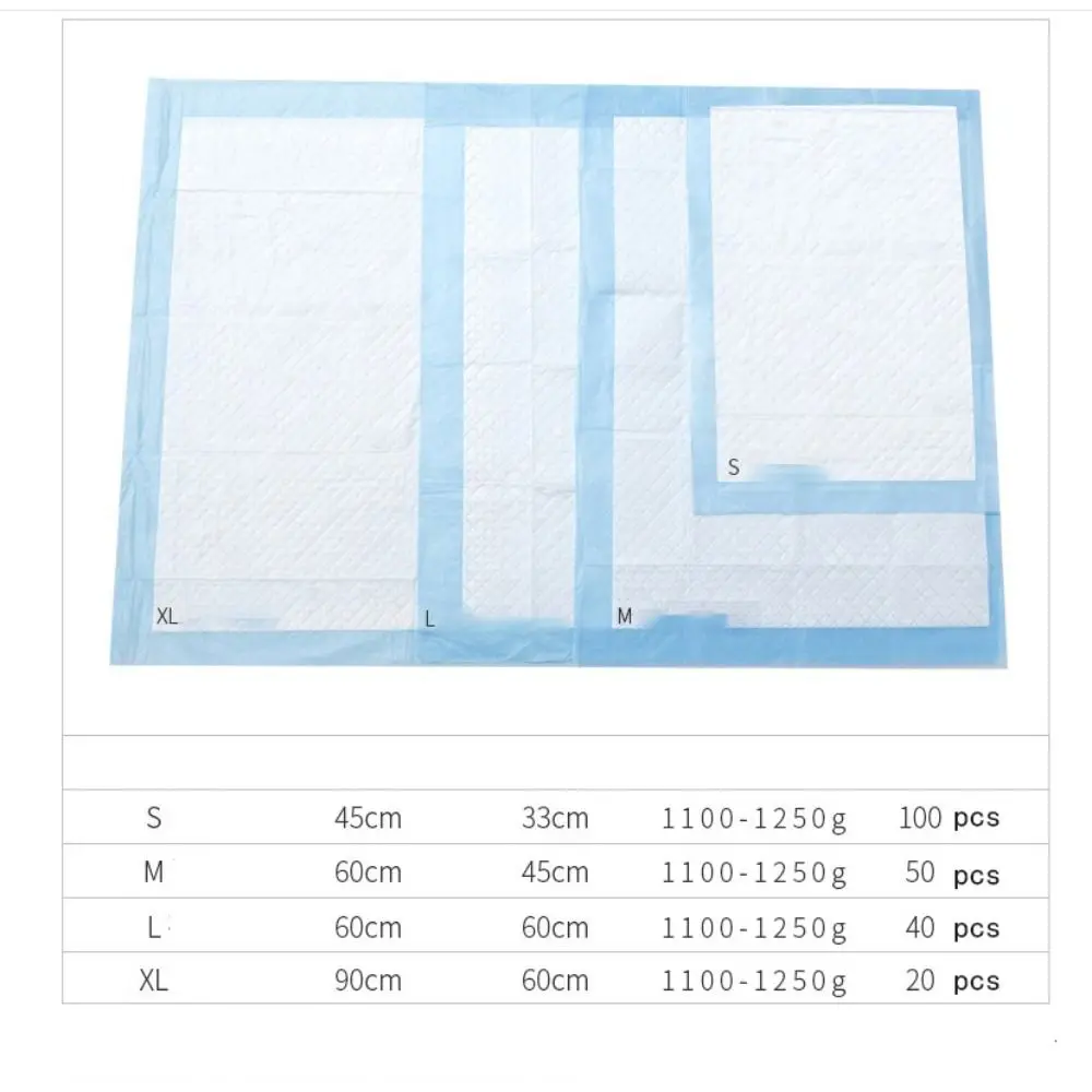 100/50/40/20 PCS Thickened Pet Pee Pads High Quality Leak-Proof Disposable Cat Urine Mat Quick Dry Absorbent Dog Nappy Mat Pig