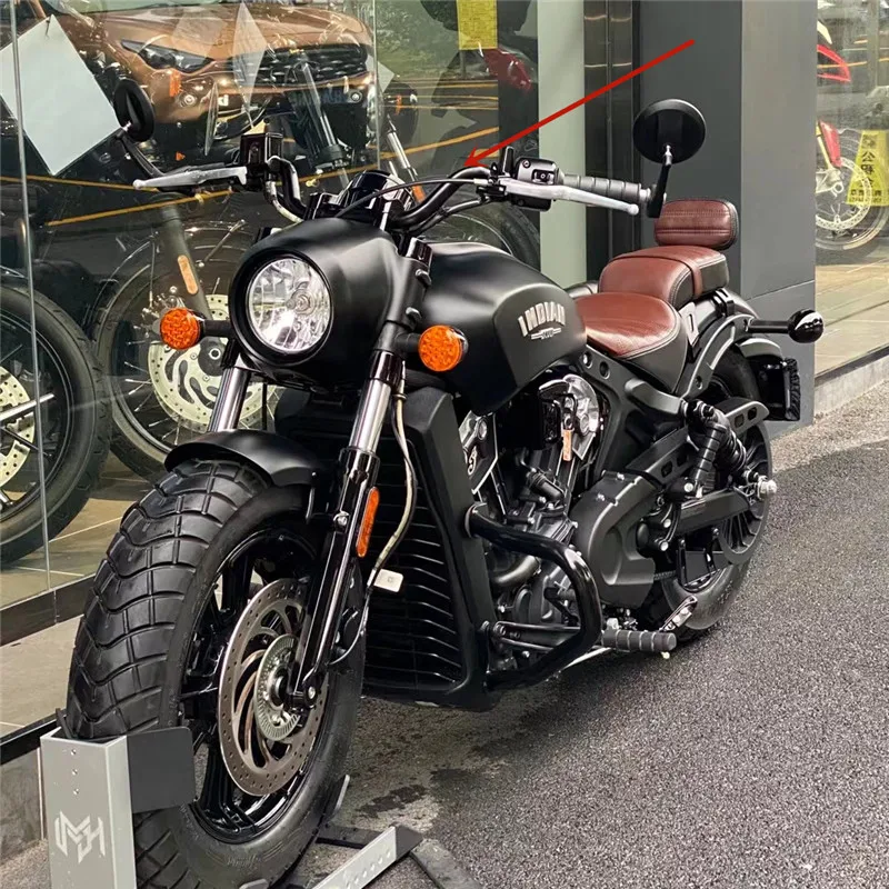 Manillares-negros-para-motocicleta-para-Indian-Scouts-Hussar-Bobber