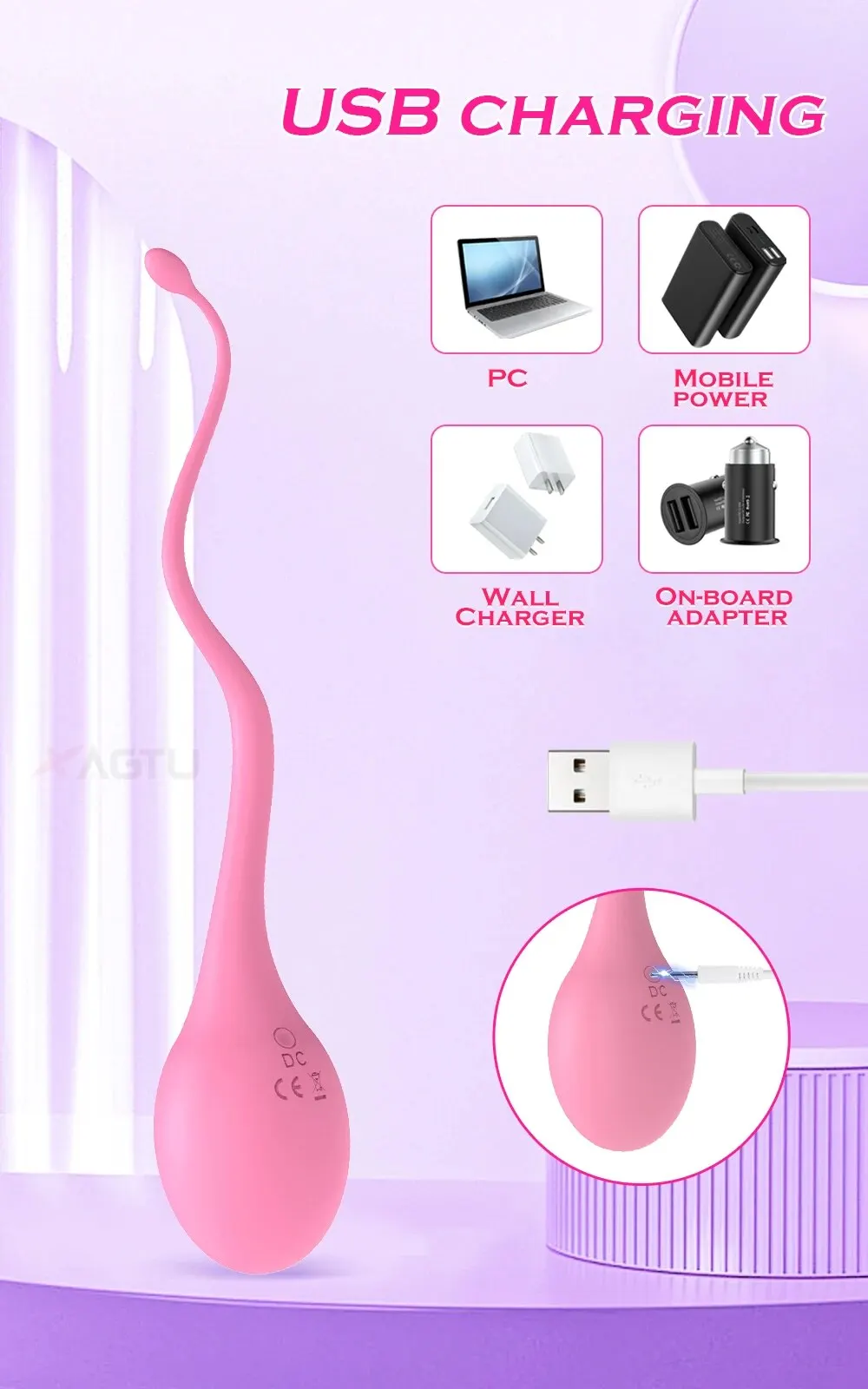 G-spot Vibrator With Remote Control Wireless Clitoral Stimulator_voghion.com
