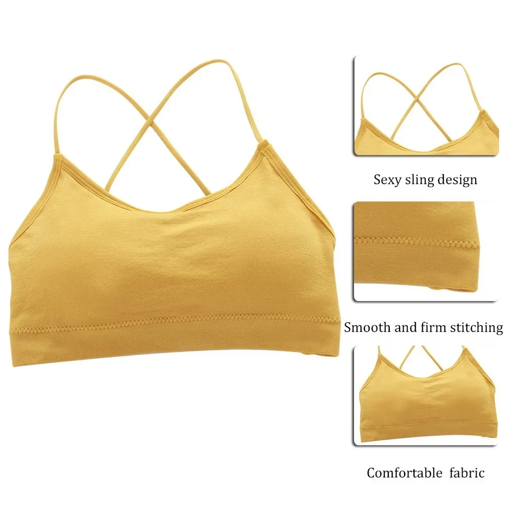 Women Cross Strap Sports Bra Push Up Top Yoga Gym Crop Top Brassiere Fitness Sport Breathable Beauty Back Bras women lingerie bra