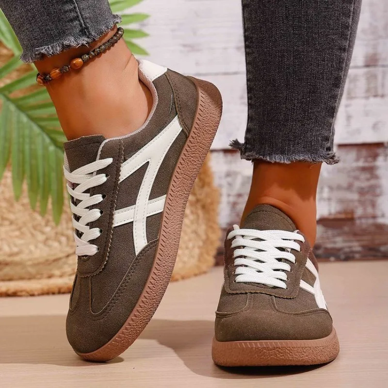 أحذية رياضية نسائية كاجوال أحذية فلكنيز مسطحة عصري...