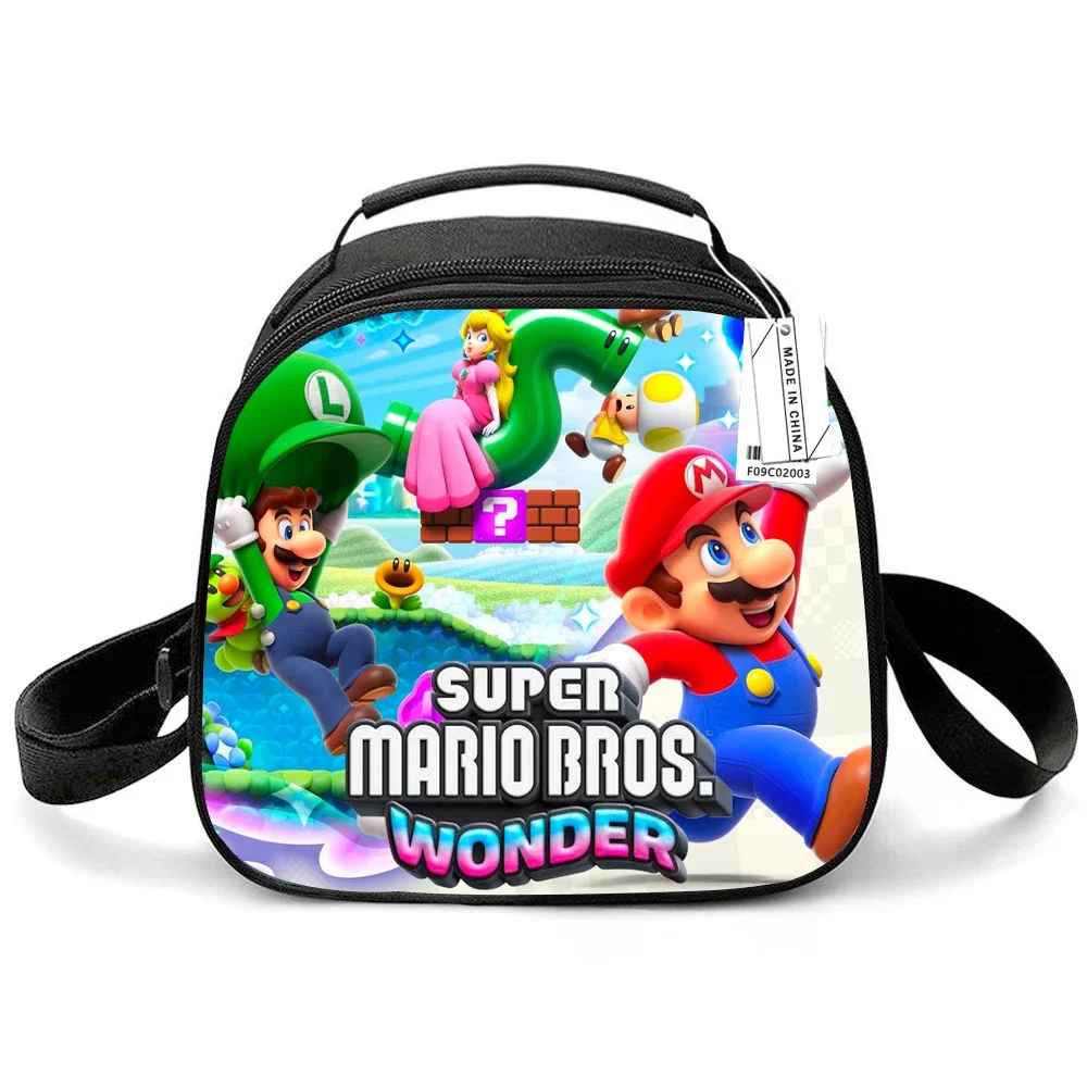 Super Mario Brossined. Wonder Lunch Box Con Tracolla, Borsa Termica Per Il Pranzo Durevole, Borsa Impermeabile