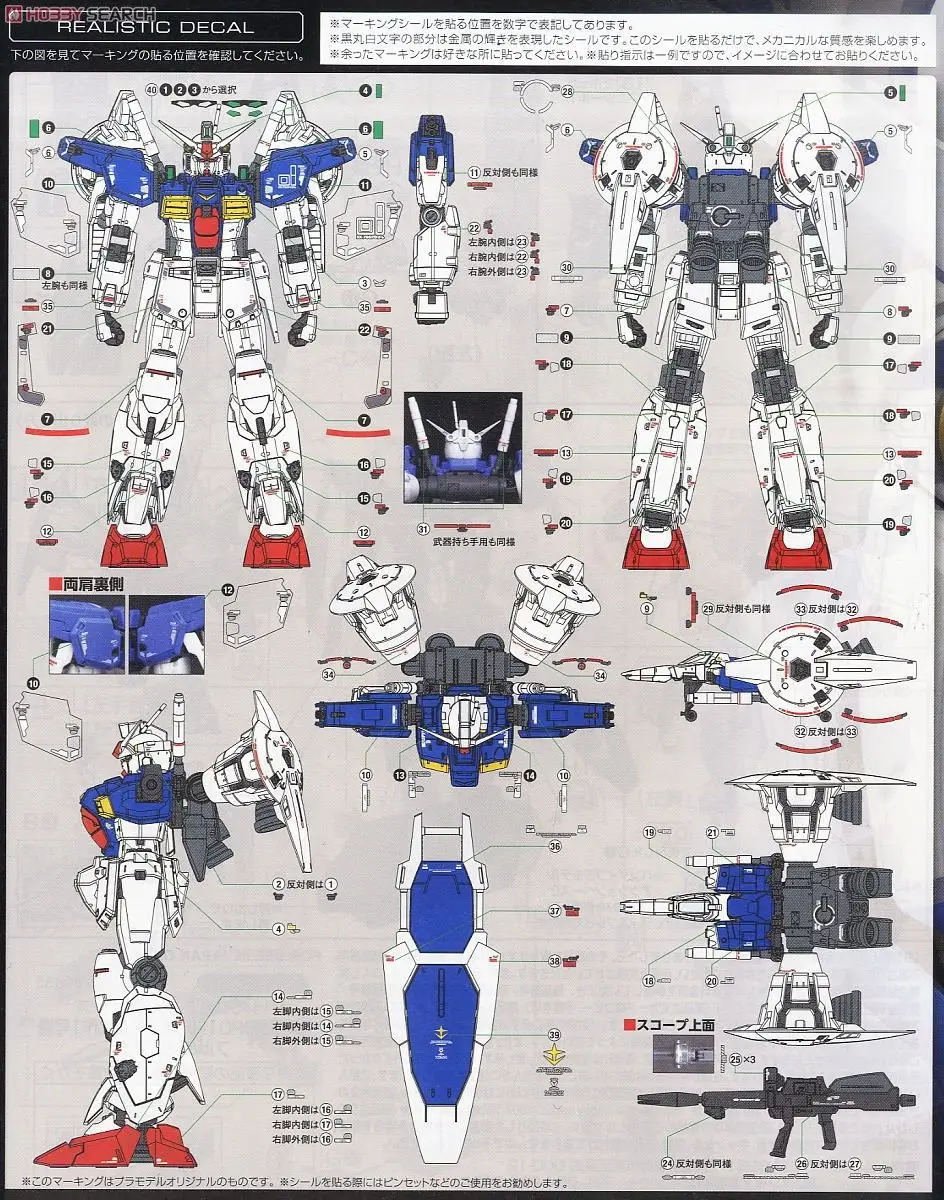 バンダイ-ガンプラモデルキットの組み立てと組み立て、フル