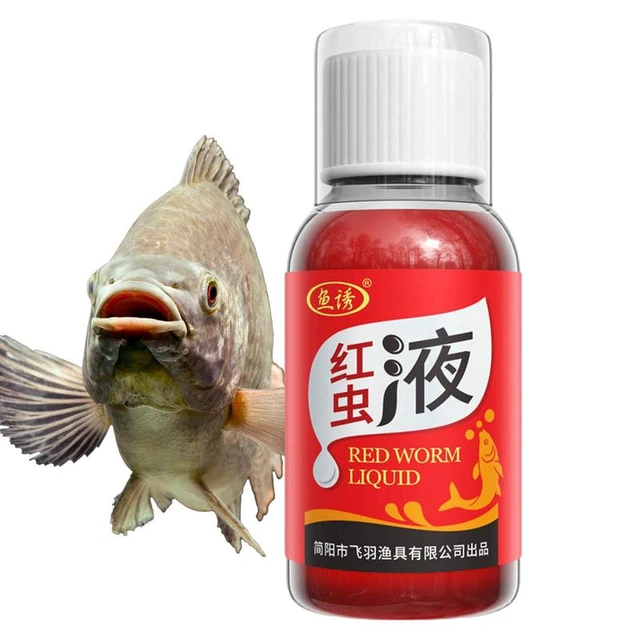 Natural Bait Fishing Lure Liquid Blood Worm Scent Fish Attractant