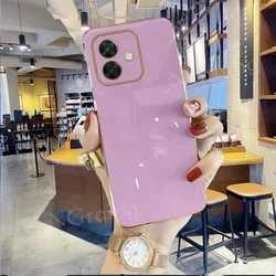 Enhanced Plating Soft Shockproof TPU Phone Case for Oppo K12X (PURPLE)