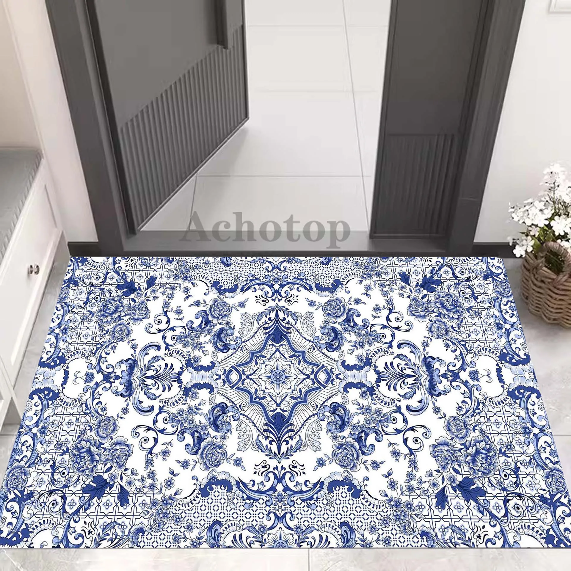 

Diatom Door Mat Retro Rug Super Absorbent Carpet for Shower Room Entrance Kitchen Quick Drying Rug Entrance Door Anti-slip Mat