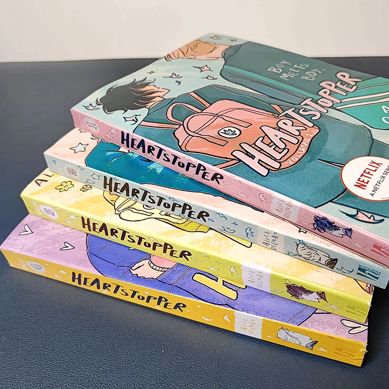 1pc Heartstopper Series Volume 1/2/3/4 Books to read By Alice Oseman Heartstopper Books in english spreen books