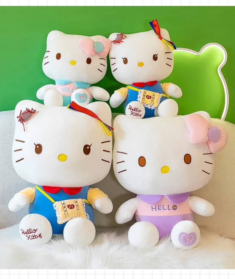 Hello Kitty Plush Sanrio Doll Cartoon Creative Cute Plush Room Pillow Decoration Gift