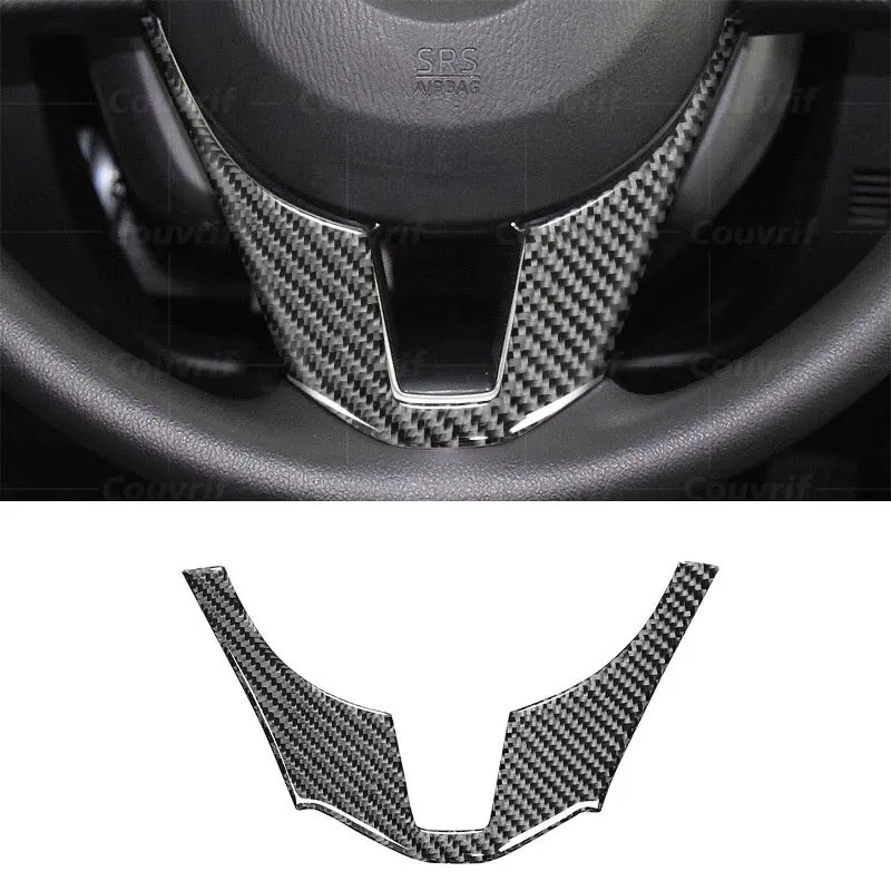 

Декоративная наклейка на руль, из углеродного волокна, для Mazda 3 Axela BM 2014-2017