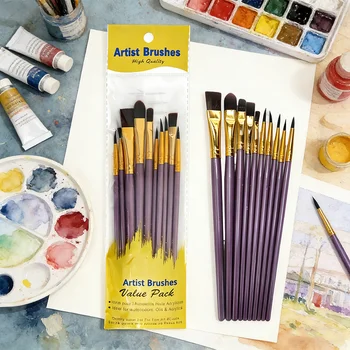 10-Piece Paint Brush Set 1