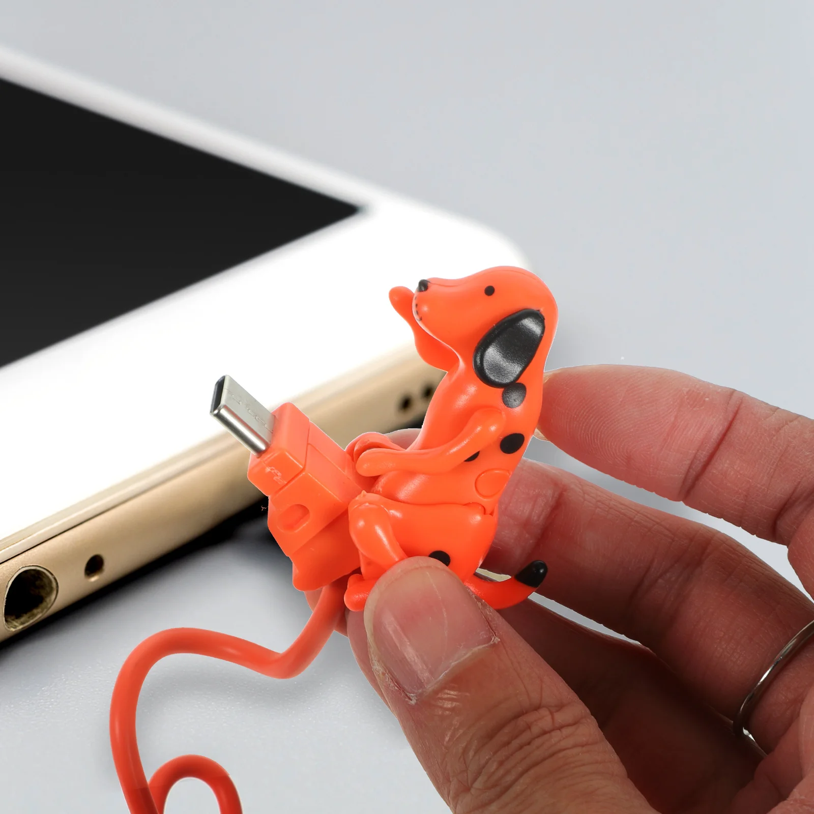 Rogue Dog Data Cable Shaped Charging Cellphone Creative Portable Mobile Models Compatible Accessories