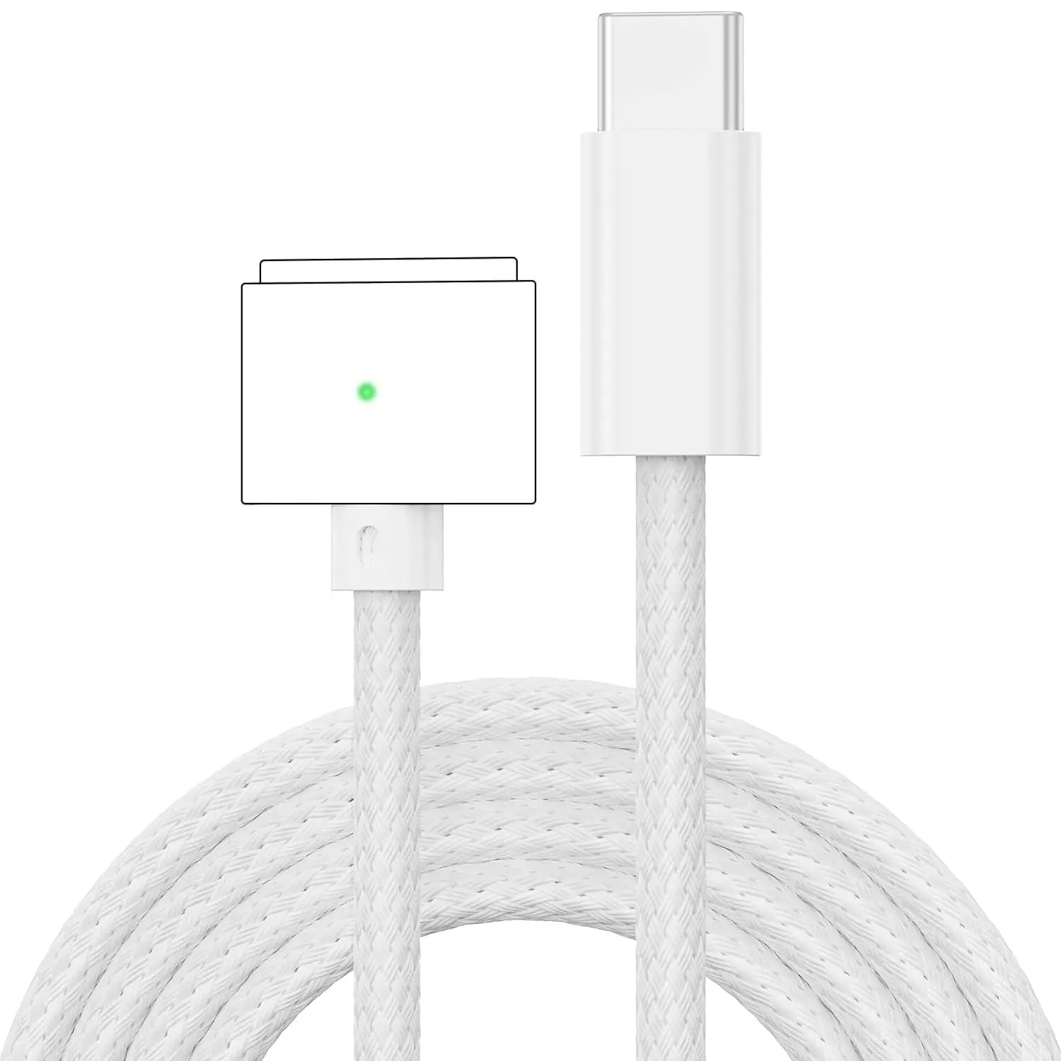 140W USB-C to Magnetic 3 Cable, Compatible with MacBook Pro M1 Pro and Max Chip 14-inch 16-inch, MacBook Air M2, MacBo