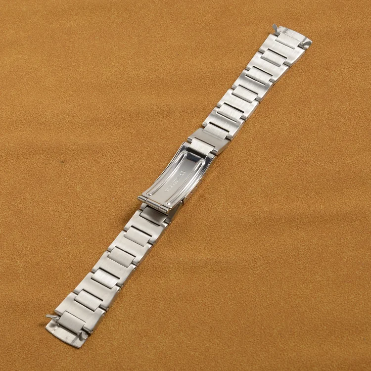 19mm Stainless Steel Watch Band Replacement Bracelet For 6139 Seiko Chrono