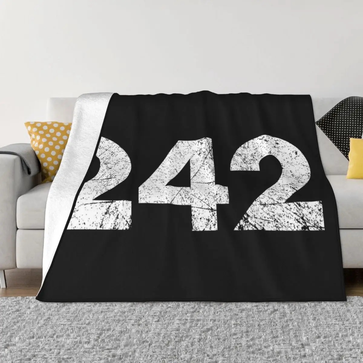 

Two Four two Throw Blanket Hairy Blankets halloween blanket Blankets For Bed Bed blanket