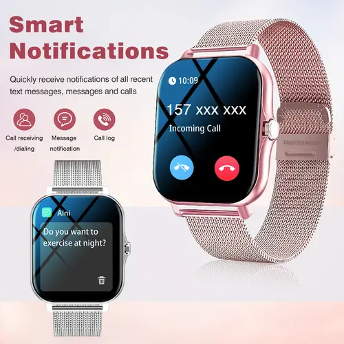 Smartwatch, phone answering/calling, multi-sport mode, message reminder view, suitable for men/women - Image 2