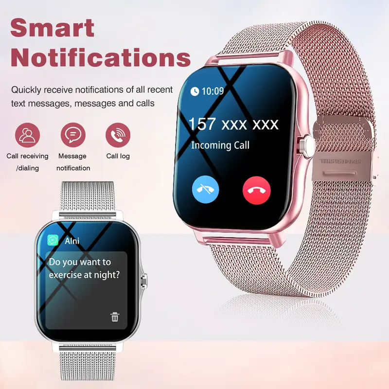 Smartwatch, phone answering/calling, multi-sport mode, message reminder view, suitable for men/women - Image 2