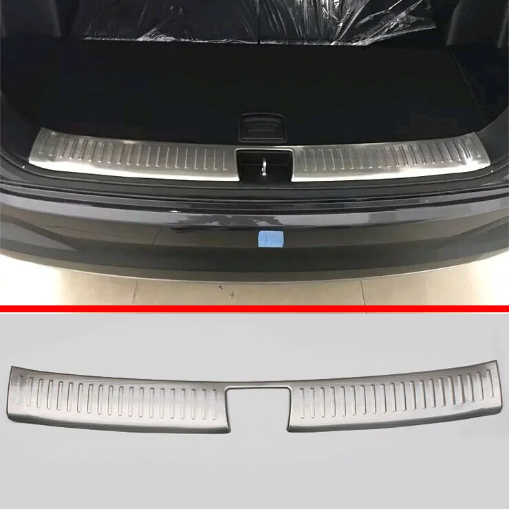 

For KIA SORENTO L 2015 2016 2017 Stainless Steel Interior Inner Rear Bumper Sill Protector Car Accessories Stickers