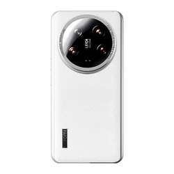 Leather Photography Shockproof Phone Case with Stripe Design for xiaomi 15 Ultra (White)