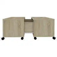 Table basse en chêne Sonoma 75x75x38 cm en bois d'ingénierie 5